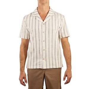 Sperry Men's Camp Collar Shirt Size M White
